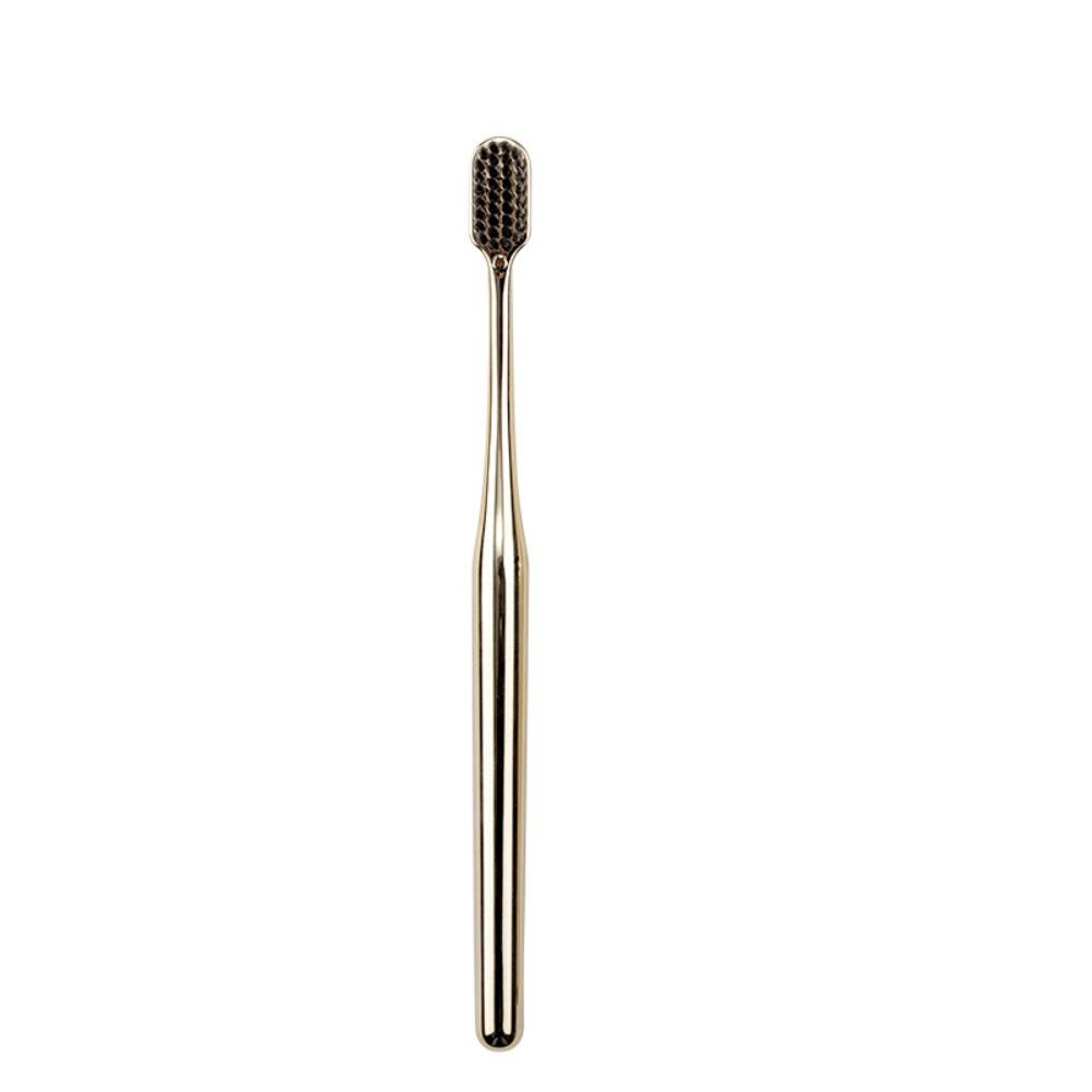 Gold Silver Dental Brushes Luxury Adult Tooth Brush Oral Care Manual Toothbrush Family Oral Care