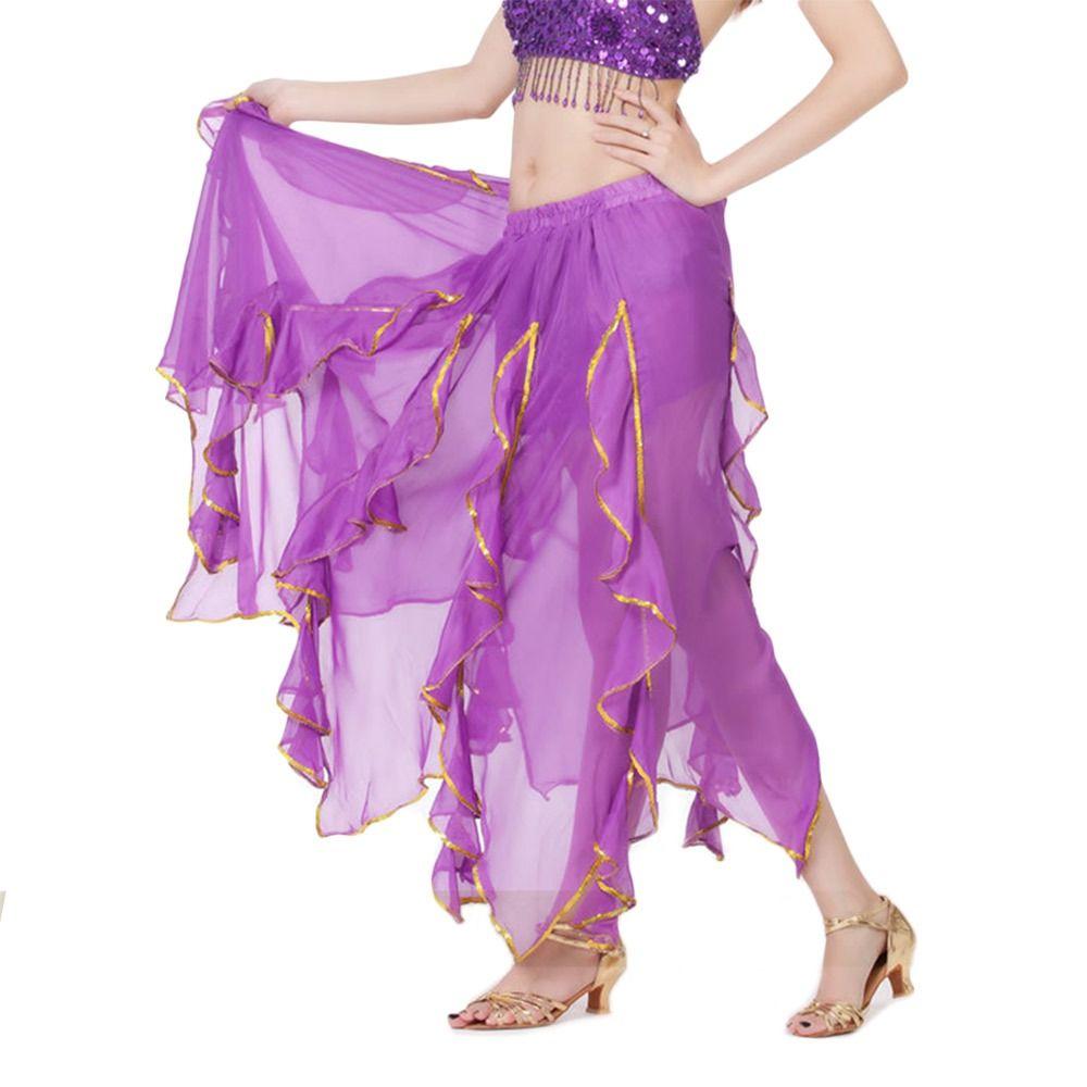 Женская блестящая юбка-солнце, юбка для танцев, юбка для танца живота, испанская юбка, костюмы для выступлений