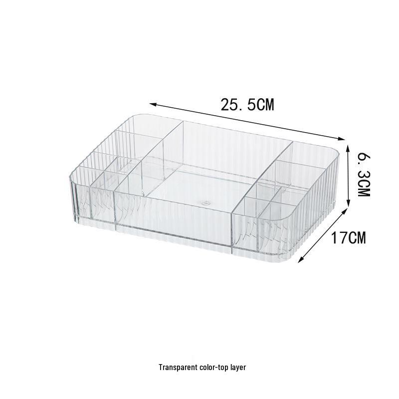 Многослойный настольный органайзер для косметики и украшений с выдвижным ящиком