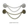 Винтажная цветочная цепочка кардиган клипса леди ретро кисточка пряжки плащ воротник рубашки женщины брошь булавка ювелирные изделия