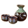 Sake Arita 1 Sake Bottle and 2 Sake Jet Black Ceramic Set, Ware, Cups, Glaze,