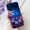 Чехол для телефона Samsung Galaxy A90 5G Чехол для Samsung A90 5G SM-A908B Элегантный Цветочный Кот Раскрашенный Черный Силиконовый Мягкий ТПУ Чехлы