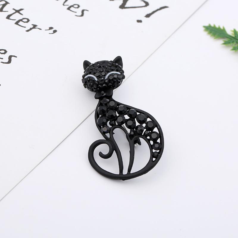 Брошь с инкрустацией из жемчуга и животного - мультяшный стиль, сплав, бижутерия в виде капли масла, для женщин