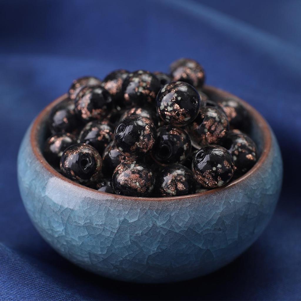 10mm Light Glowing For Night Colorful Loose Glazed Glass Beads for Bracelet Necklace DIY Jewelry Making