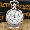 Vintage Eagle Quartz Pocket Watch Simulated Pendant Necklace Fob Chain for Women Men