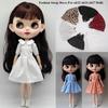 Mini Princess V-neck Dress Fashion Dolls Skirt for Azone Ob22/24/27 Dolls For Blythe Dolls