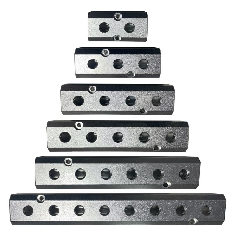 Pneumatics Manifolds Air Distributions Block for Factory Equipment Gas Routing System for Laboratory Technicians
