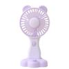 Cartoon Mini USB Rechargeable Portable Fan for Students - Desktop & Handheld