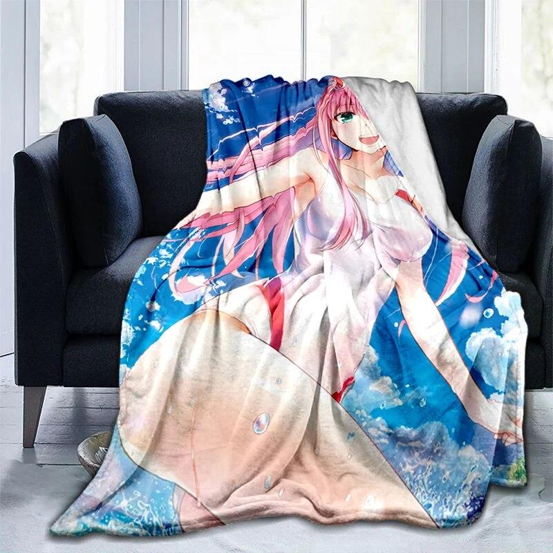 Hot Body Anime Sexy Girl Modern Blanket Flannel Soft Plush Sofa Bed Throwing Cartoon Blankets for Beds Gifts Dropshipping