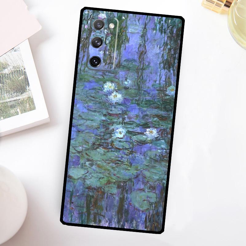 Claude Monet Art Painting Phone Case For Samsung Galaxy S23 S24 Ultra S22 S20 S21 FE Note 20 10 S8 S9 S10 Plus Cover