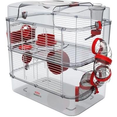 Двухэтажная клетка Rody3 duo для хомяков, мышей и песчанок - Д 41 х Ш 27 х В 40,5 см - Гренадин