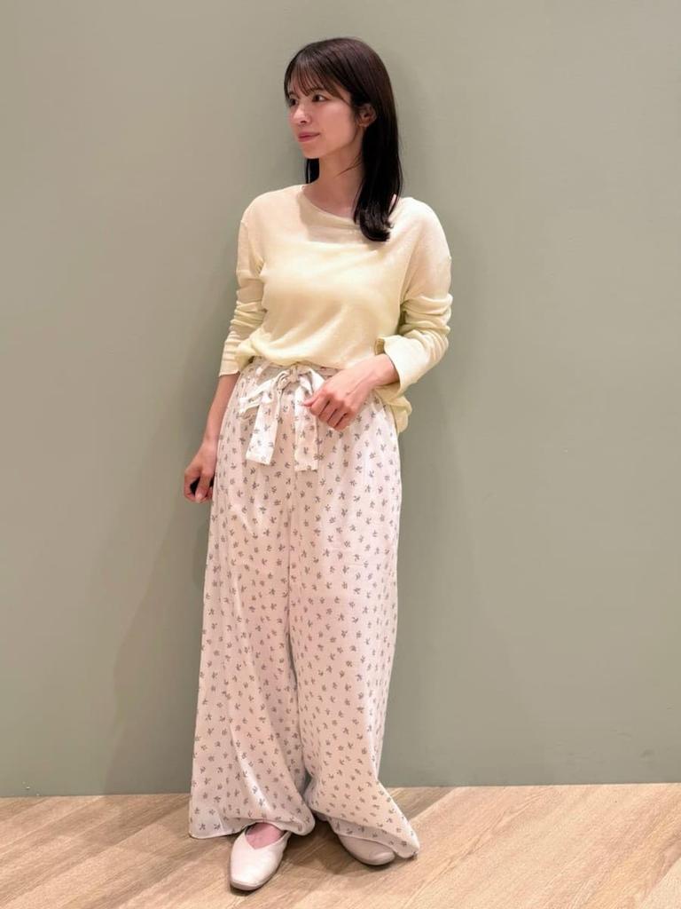 Gelato Pique Sheer Pullover PWCT252357 YEL F Women's