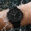 Men's Watch SKMEI Leather Strap 50M Waterproof LED Backlight 1652