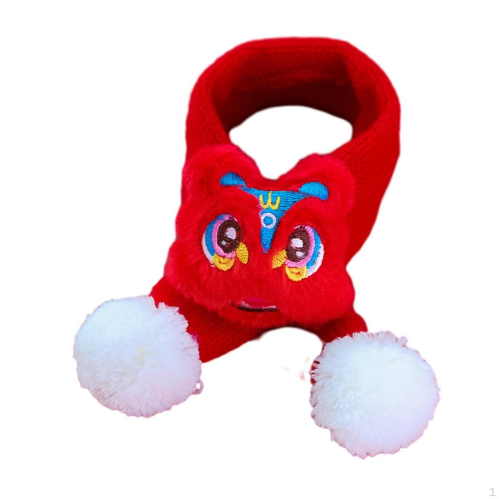 Вязаный шарф для кошек, аксессуары на год питомца, моющиеся, утеплитель для шеи для щенков