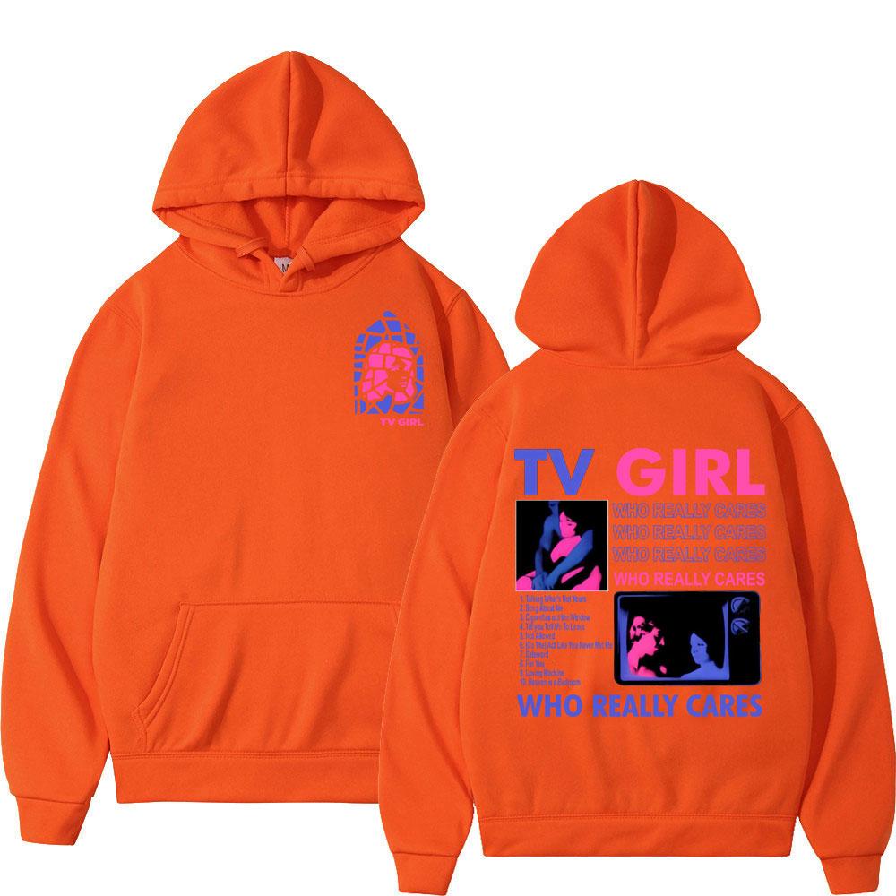 Мужское худи с принтом TV Girl, ретро-мода, толстовка, худи Харадзюку Y2k