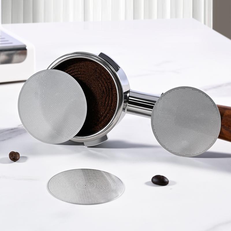 51mm 53mm 58.5mm Espresso Puck Screen Coffee Filter Reusable Holder 0.2mm For 51mm 54mm 58mm Portafilter Barista Accessories