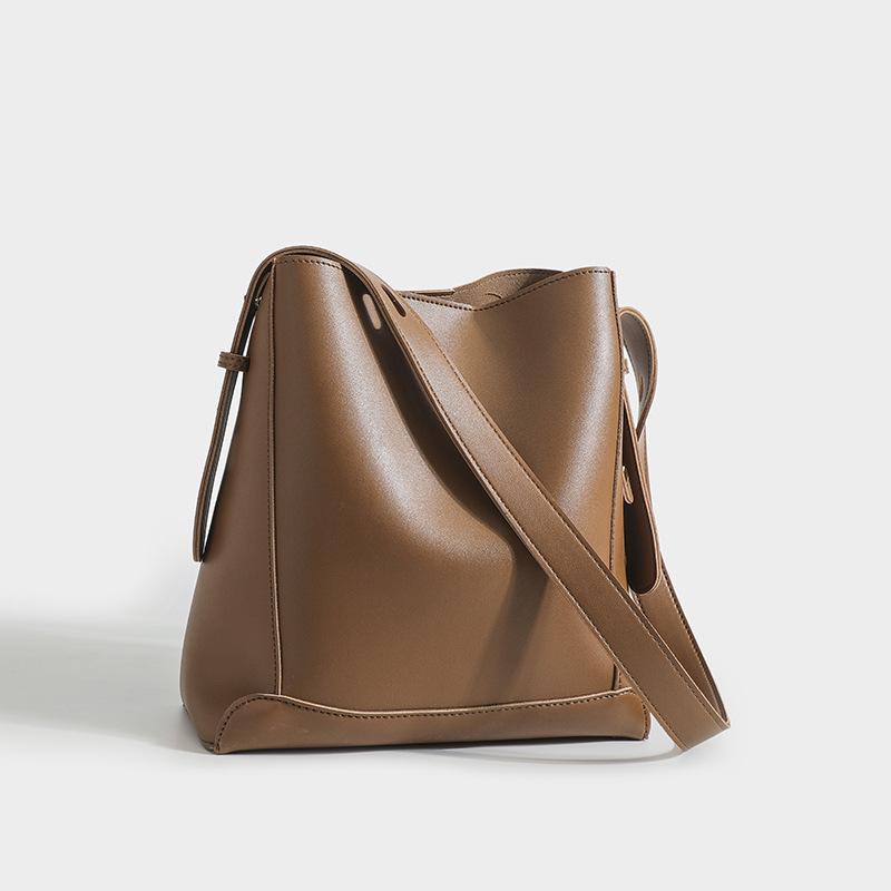 Весна и Лето Новая Универсальная Простая Сумка для Поездок Большая вместимость Сумка для мамы Одноплечевая Подмышечная Сумка-ведро Сумка через плечо для женщин