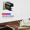 18 Вт Двойное USB Зарядное Устройство Быстрая Зарядка 3.0 2.4A Цифровой Дисплей Быстрая Зарядка для iPhone Samsung Xiaomi Портативный Телефон Зарядное Устройство Адаптер