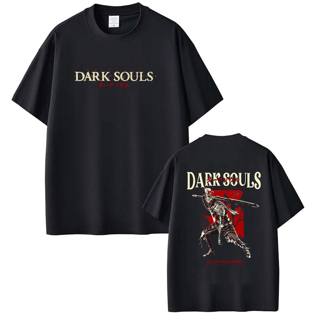 2026 Hot Gam Dark Souls Graphic T Shirts Mens Women Vintage Harajuku Short Sleeve Tshirt Casual Fashion Cotton Tees Streetwear