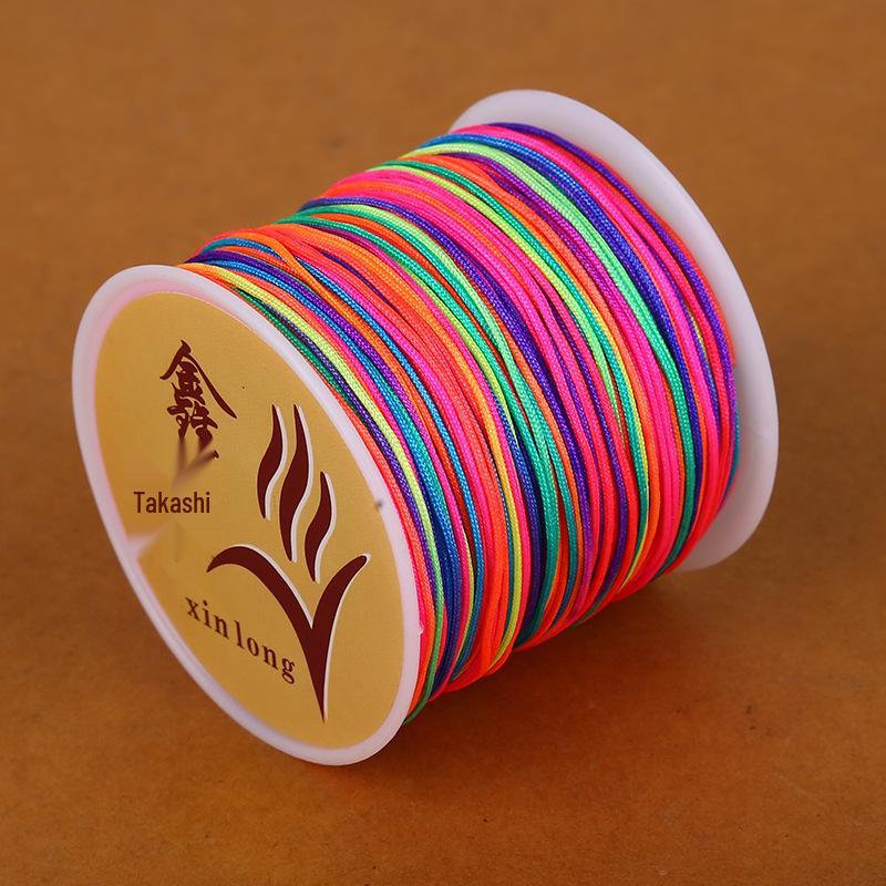 Нет. 72 Нить из нефрита Плетеный шнур Набор материалов для браслета и ожерелья DIY