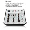 Audio Mixer 3-Channel Mixing Console 48V Phantom Power for Home Studio Recording DJ Network Live