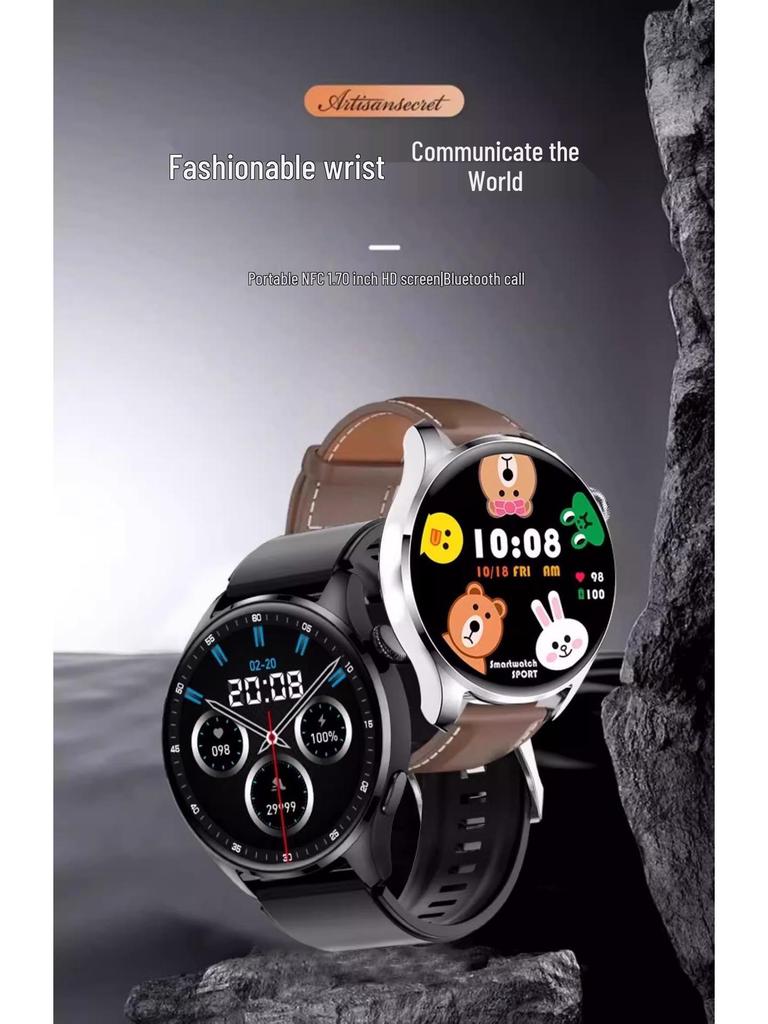 2025 NFC Bluetooth Звонок T05 Смарт-часы GT5Pro для мужчин и женщин