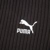 Puma Casual Ribbed Slim Fit Short Sleeve T-Shirt Women tops Black 631011-01