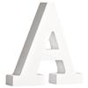 Letter - MDF - A - 11 Cm - White - Mixed