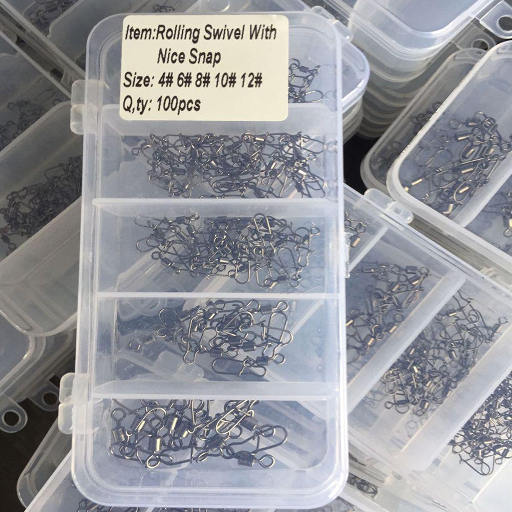 Pin Bearing Fishing Connector Swivel Connector Swivels Interlock Pin Snap Fishing Rolling Connector