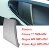 For Peugeot 107 Toyota Aygo Citroen C1 2005-2014 Car Gray Inner Handle Cover Door Buckle Hand Cover Door Armrest Base For BYD F0