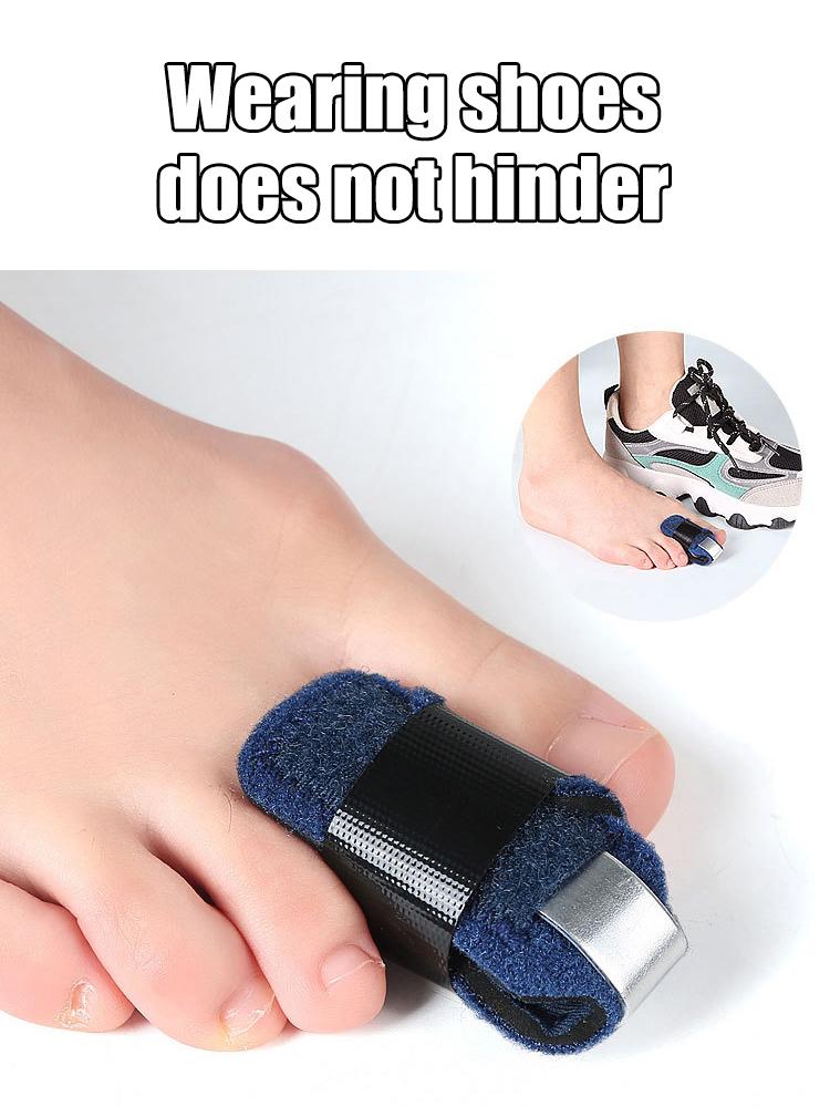 One PackToe Splint Broken Toe Brace Toe Straightener for Hammer Toe, Curled Toe, Big Toe, Women Men Broken Toe Support Toe Wraps
