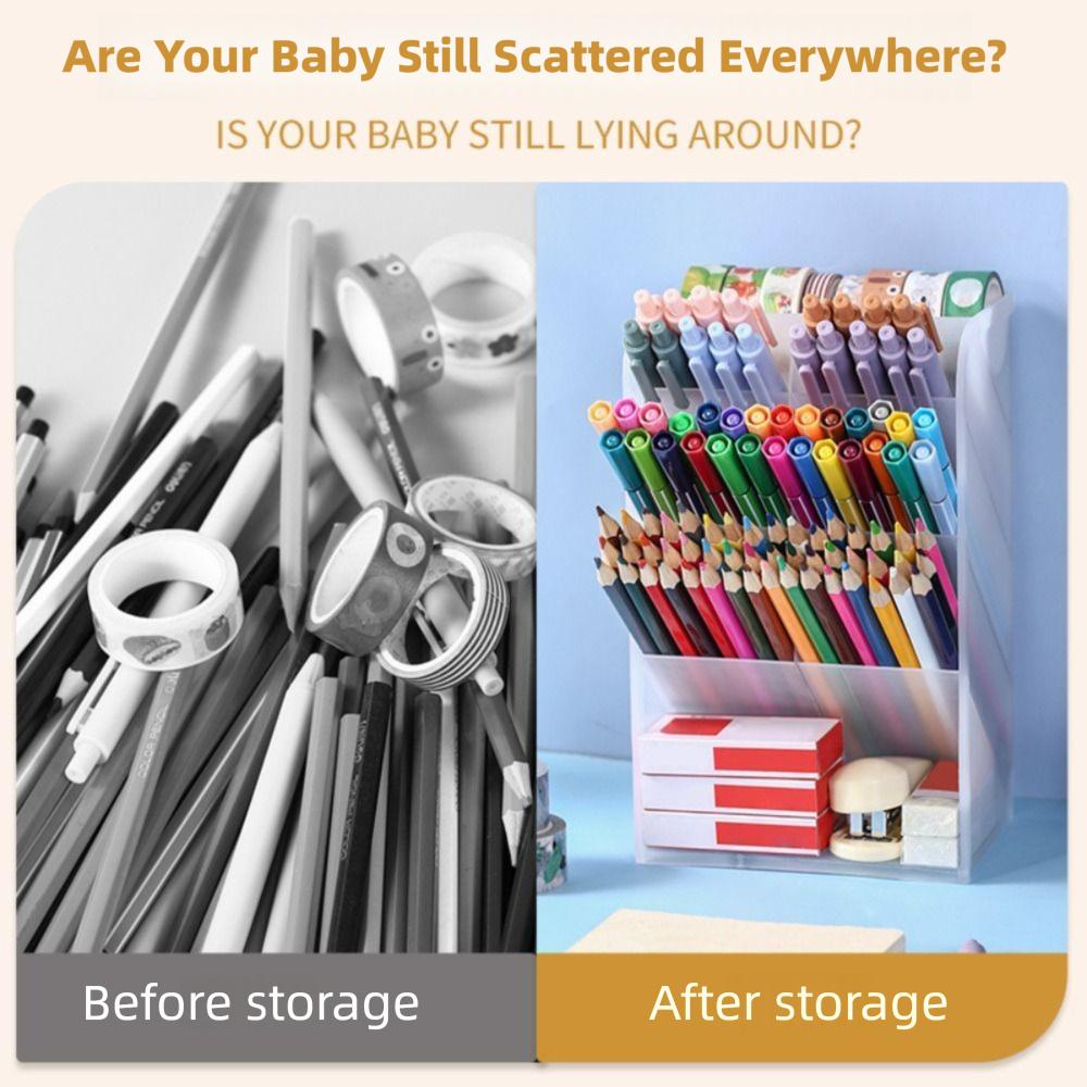 Наклонный тип держателя для карандашей, 9 отделений, органайзер для карандашей, держатель для маркеров, для стола