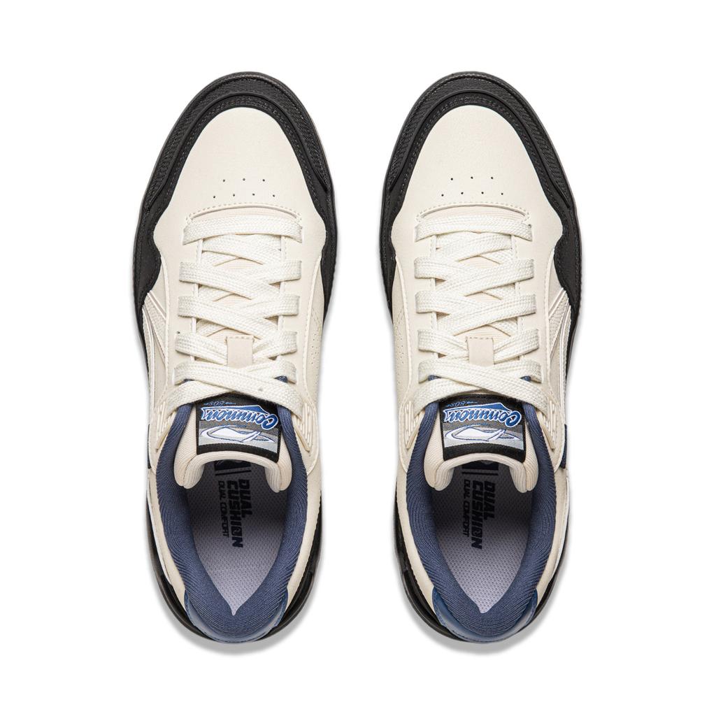 Li Ning Common 80s удобные универсальные нескользящие легкие низкие кроссовки для скейтбординга мужские кроссовки бежево-черные AGCU157-3
