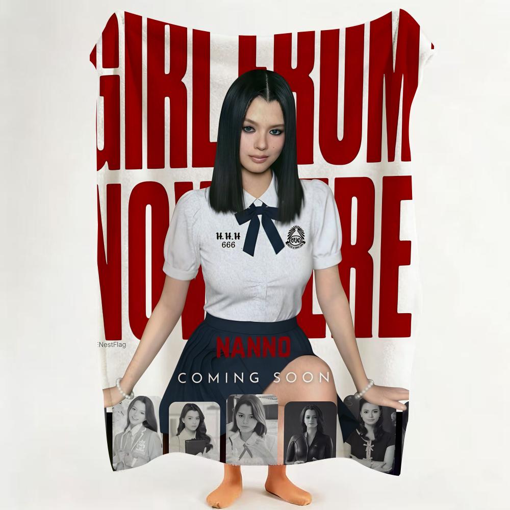 Плед Drama G Girl f из N Nowhere Фланелевый Плед Подходит для Дивана Гостиной Спальни