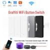 Умный WiFi настенный выключатель Graffiti: Стандарт ЕС/Великобритании, Совместимость с голосовым помощником Alexa и приложением