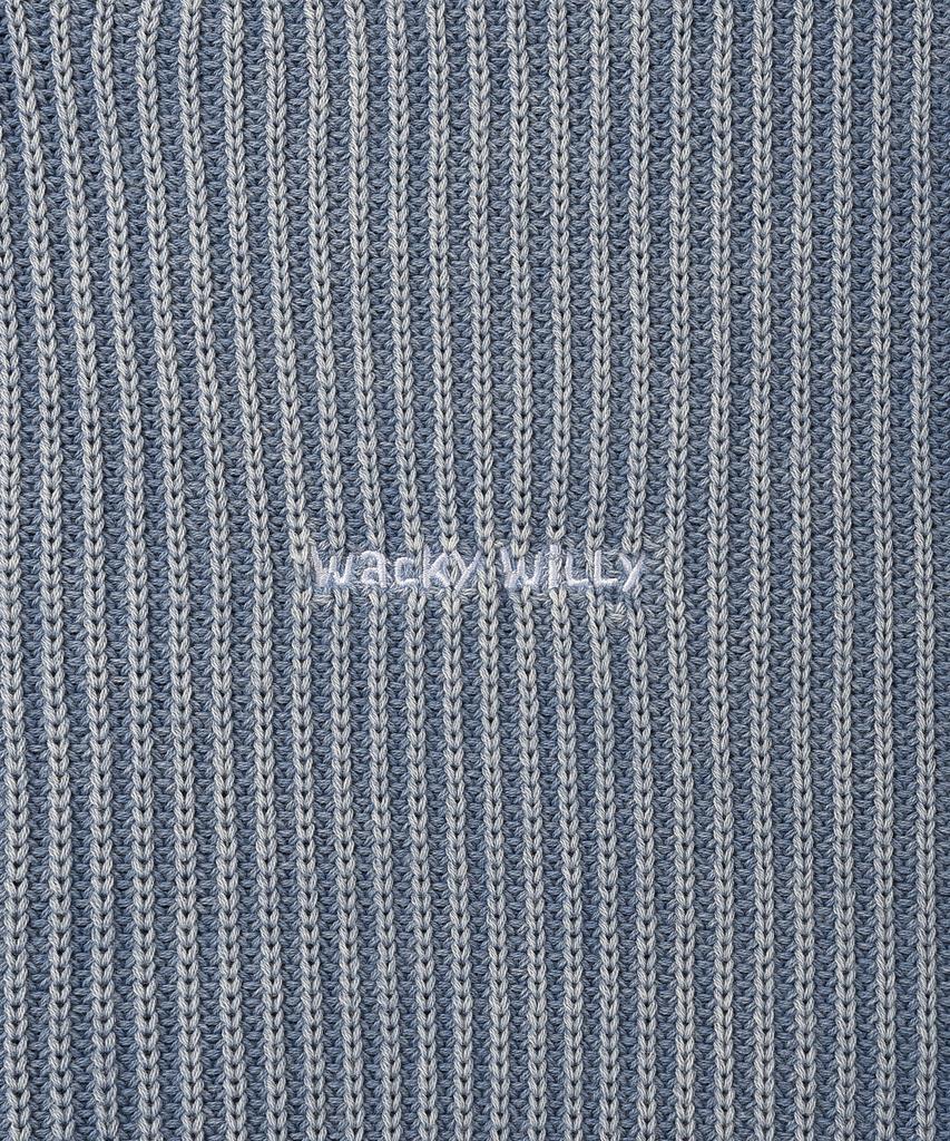 WACKY WILLY Pigment Pullover Knit Blue