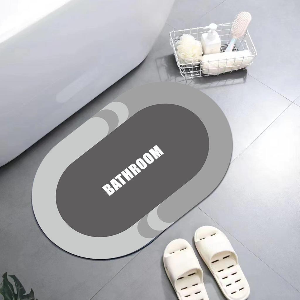 Нескользящий коврик для ванной комнаты с диатомовой грязью в скандинавском стиле, коврик для прихожей в гостиную, туалет, кухня, впитывающий быстросохнущий коврик