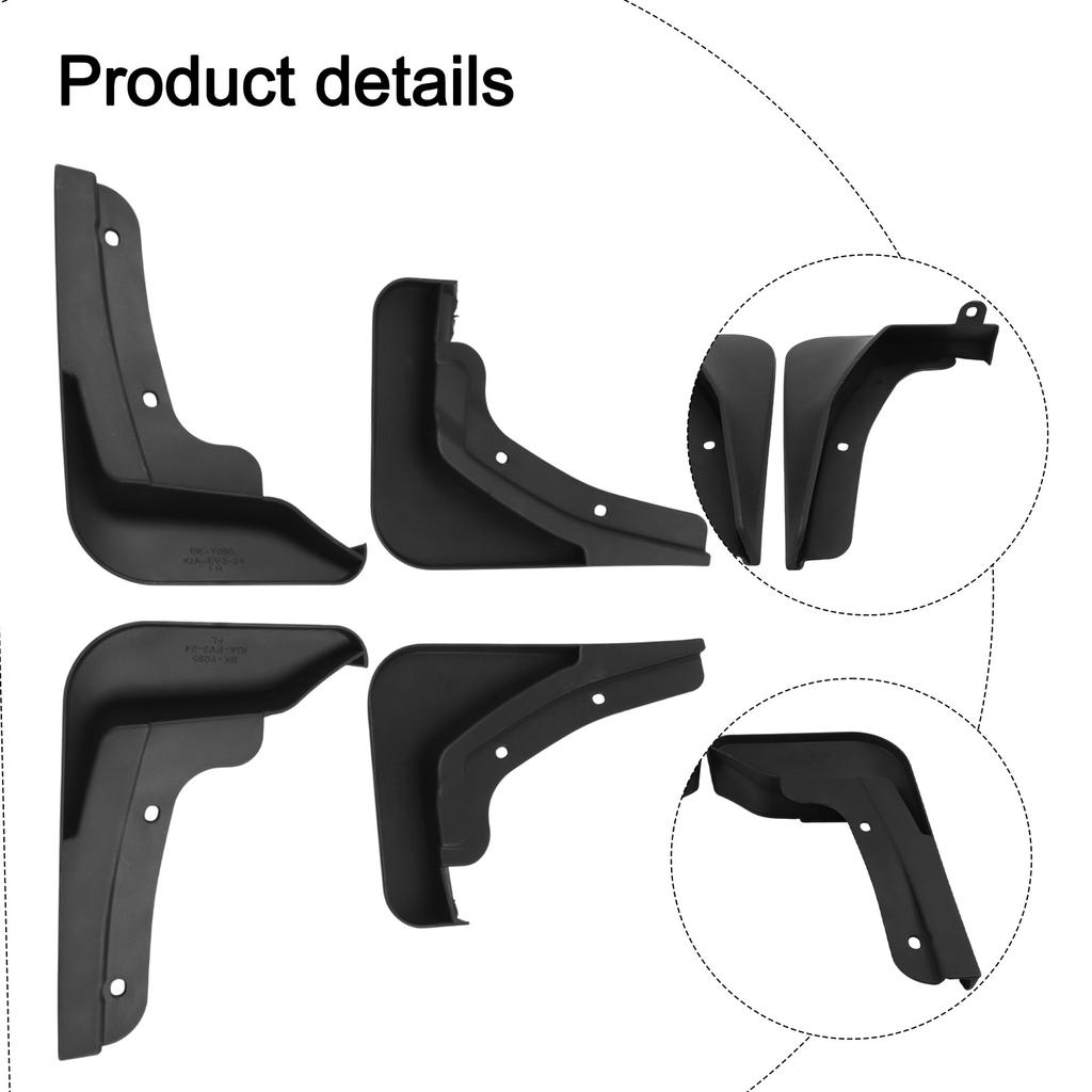 Front Rear Mudguard Car Tire Fender Flares Fit For KIA EV3 2025-Up Made Of ABS Material Manual Measurement Data