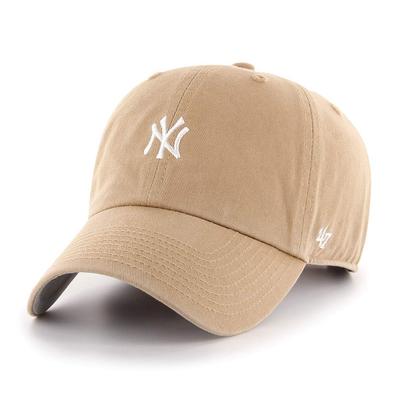 Бренд Forty Seven Бейсбольная команда Yankees Бегущий по базам Классический чистка-хиттер Yankees 55 см Кепка '47, кепка. (Хаки, Размеры - 61 см)