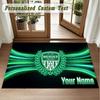 Crystal Velvet Square Rug Custom NameWerder Bremen FC Pattern Non Slip Home Floor Decor Rug