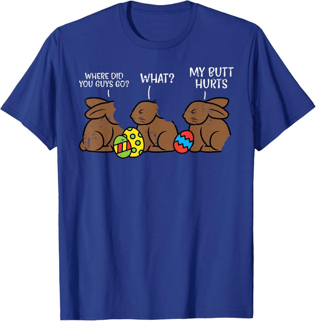 Where Did You Guys Go Chocolate Bunny Funny Easter Unisex T-Shirt