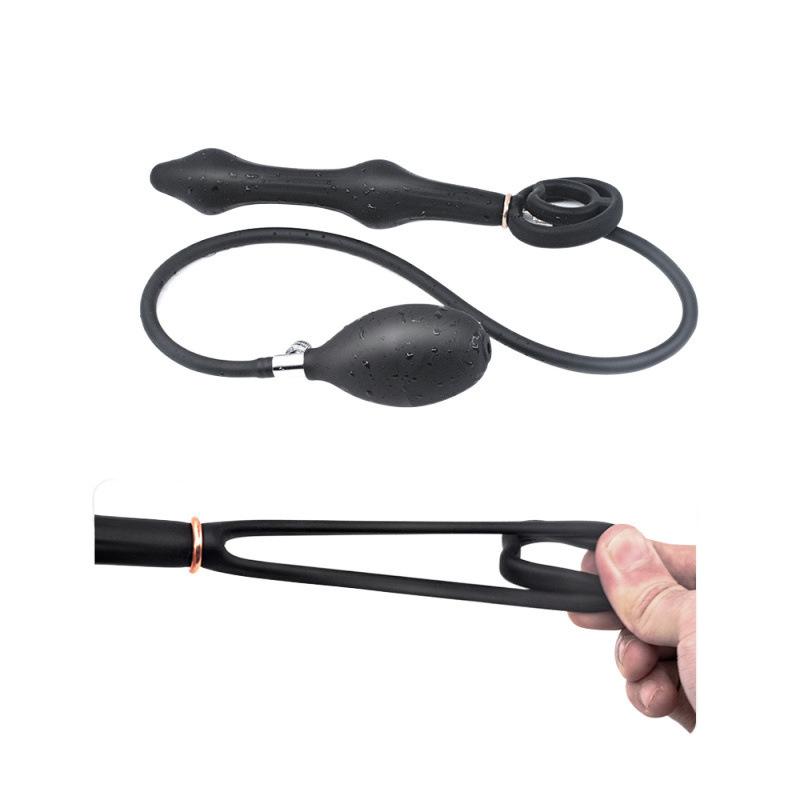 Вибратор Надувная анальная пробка Огромная анальная пробка Дилдо Насос Вагинальное Анальное расширение Массажер простаты Секс-игрушки для Женщин Мужчин Геев