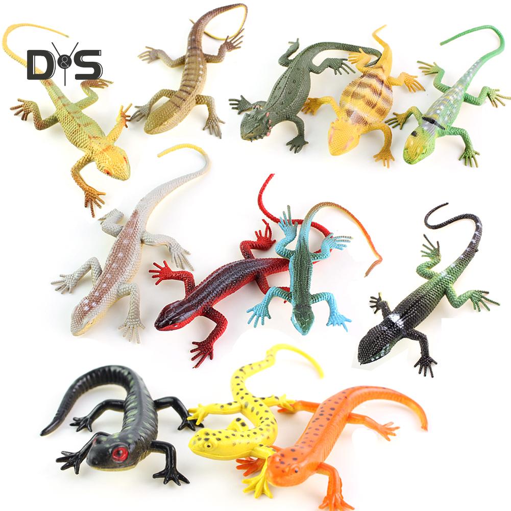 Играйте с собой Мини Ящерица Геккон Животное Модель Волшебный Трюк Детская Образовательная Игрушка
