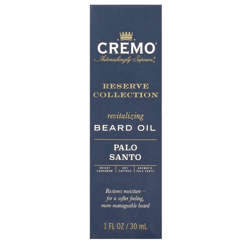 Cremo Reserve Collection, восстанавливающее масло для бороды, Palo Santo, 1 жидкая унция (30 мл)