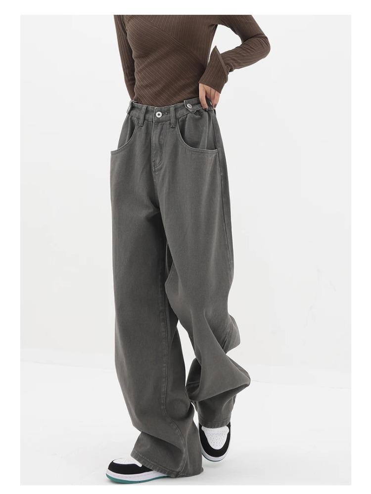 Summer New American Vintage Women Flare Jeans Camouflage High Waist Street Casual Trousers Baggy  Hip-hop Denim Pants Y2K