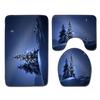 Christmas Bathroom Floor Mat Toilet Three-Piece Set