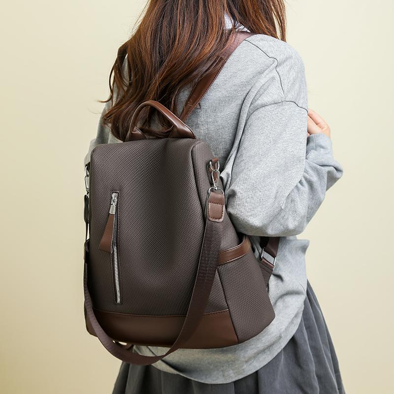 Рюкзак из мягкой кожи, рюкзак с защитой от краж, дорожный, большой вместимости, многофункциональный, на плечо, студенческий школьный рюкзак