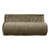 Quilted Velvet Bedspread with "Gipsy" Stitching, All Sizes, Vent Du Sud - Gipsy Olive - 220 X 240 Cm for Double Bed