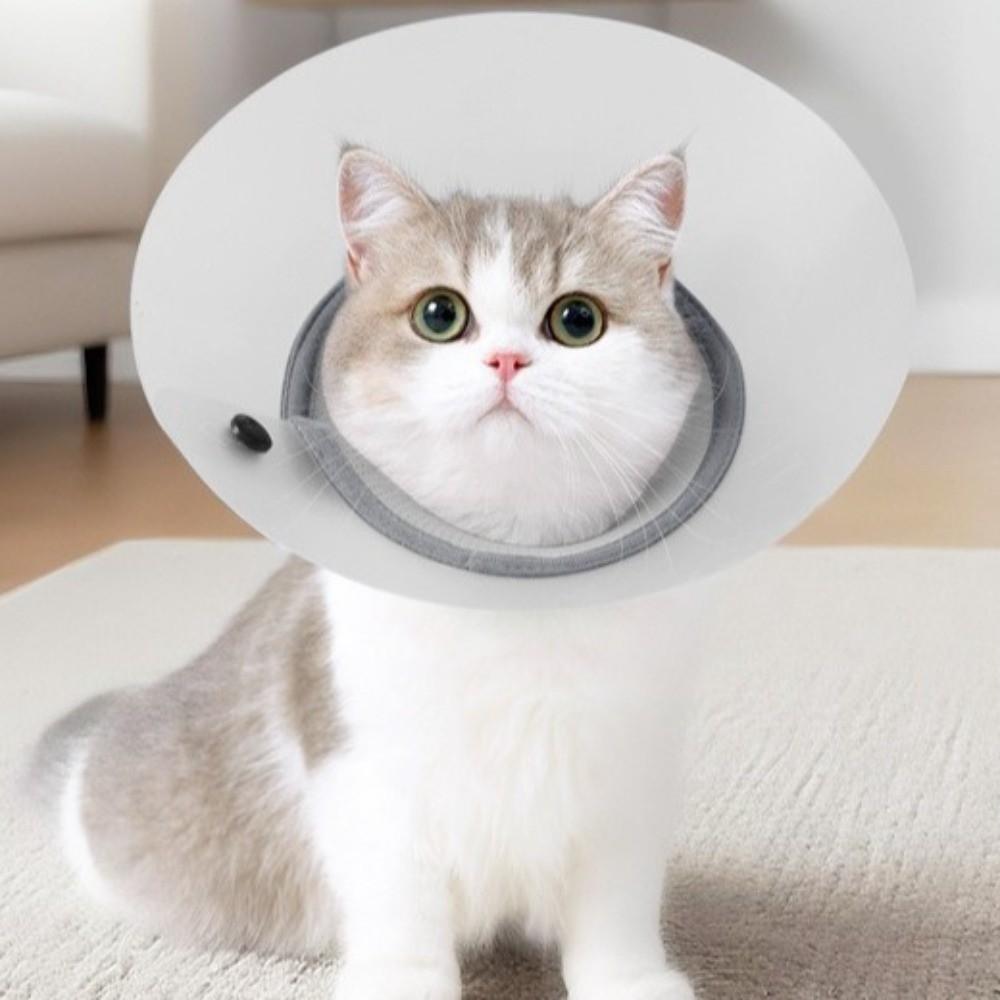 Adjustable Pet Protective Collar Breathable Cat Anti Lick Cover Recovery Cone Collar Animal Care