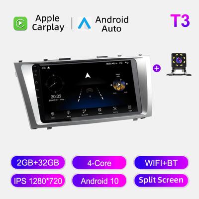 Автомобильное радио Android Auto Carplay для Toyota Camry V40 2006-2011, мультимедийный проигрыватель, головное устройство, стерео, GPS-навигация, BT WIFI 2+32 ГБ